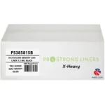 38" x 58" 1.5 MIL 100 cs/ct Prostrong X-Heavy Black Liner